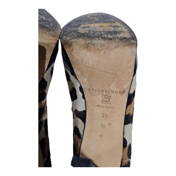 BRIAN ATWOOD Leopard Ponyhair Heels - Size 39‎ - Picture 8 of 8